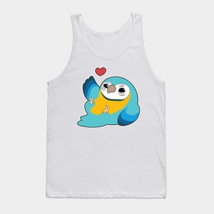 Parrot with Heart Tank Top